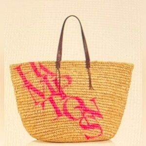 VINTAGE JUICY COUTURE Hamptons Straw Tote Beach Bag NEW LIMITED EDITION RARE